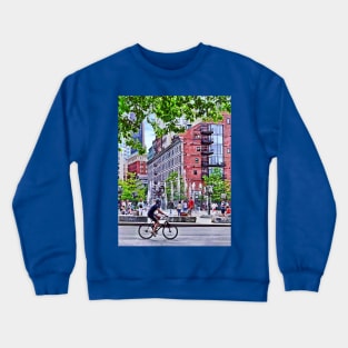 Boston MA - Ring Fountain Crewneck Sweatshirt